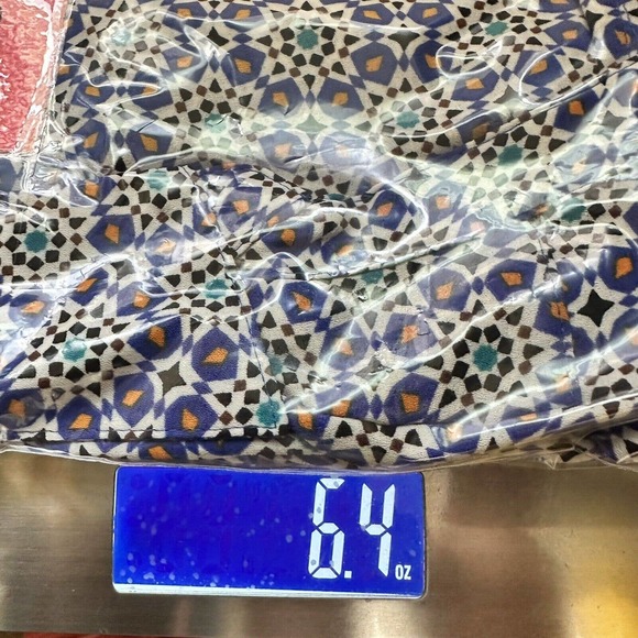 Express Portofino Shirt Womens Small Blue Floral Original Fit Roll Tab Button Up - Picture 11 of 11